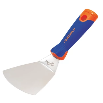 Vakolat és glett kiszedő spakli 9 cm, görbített