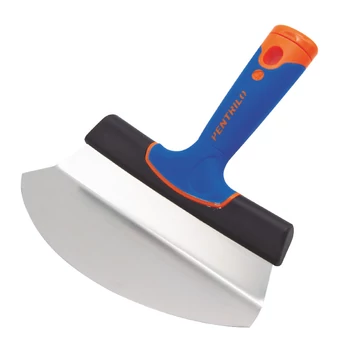 Vakolat és glett kiszedő spakli 18 cm, görbített