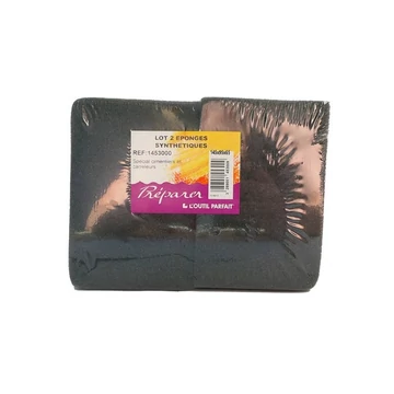 Szintetikus szivacs, 2db-os szett (fekete), francia