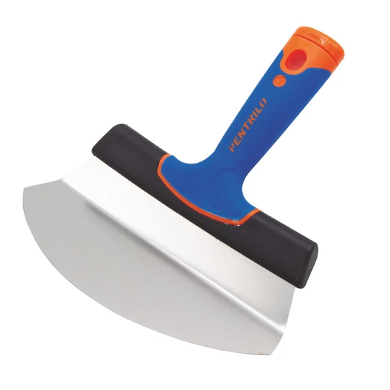 Vakolat és glett kiszedő spakli 18 cm, görbített